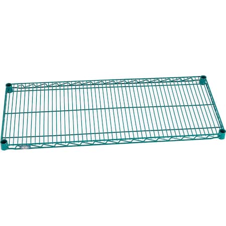 Nexel S1842G Poly-Green Epoxy Wire Shelf 42inW x 18inD S1842GZ
